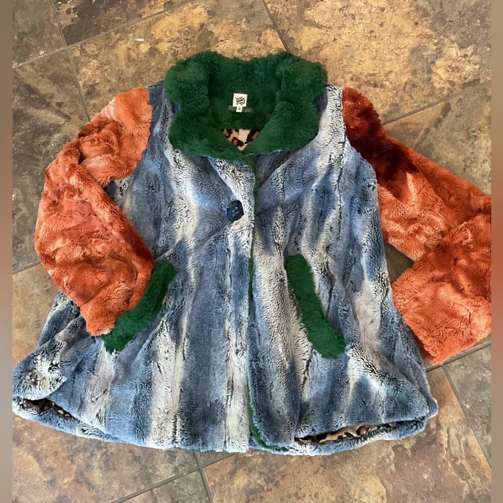 Ivy Jane colorful jacket, size small, EUC
